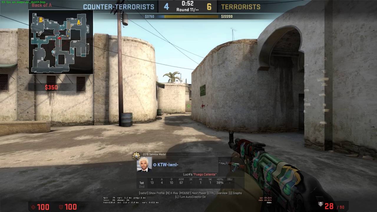 CS:GO - 4K 1v3 clutch w/ voice comms from both sides - YouTube