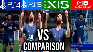 FIFA 22 Lionel Messi PS4 Vs PS5 Vs Xbox Series X/s Vs Nintendo Switch