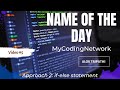 Name Of the Day (if-else condition) | Java | MyCodingNetwork | Alok Tripathi