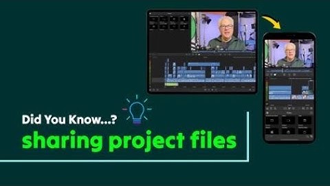 Sharing Projects Between Devices and Fellow Editors (iOS/Android)