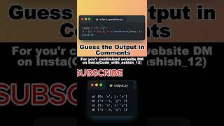 Guess the Output in Python || Video 59 ||