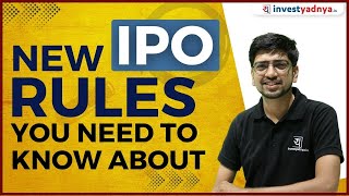 New IPO Rules you need to know about | Mandar Purandare