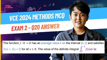 2024 VCE Methods exam 2 question 20 MCQ