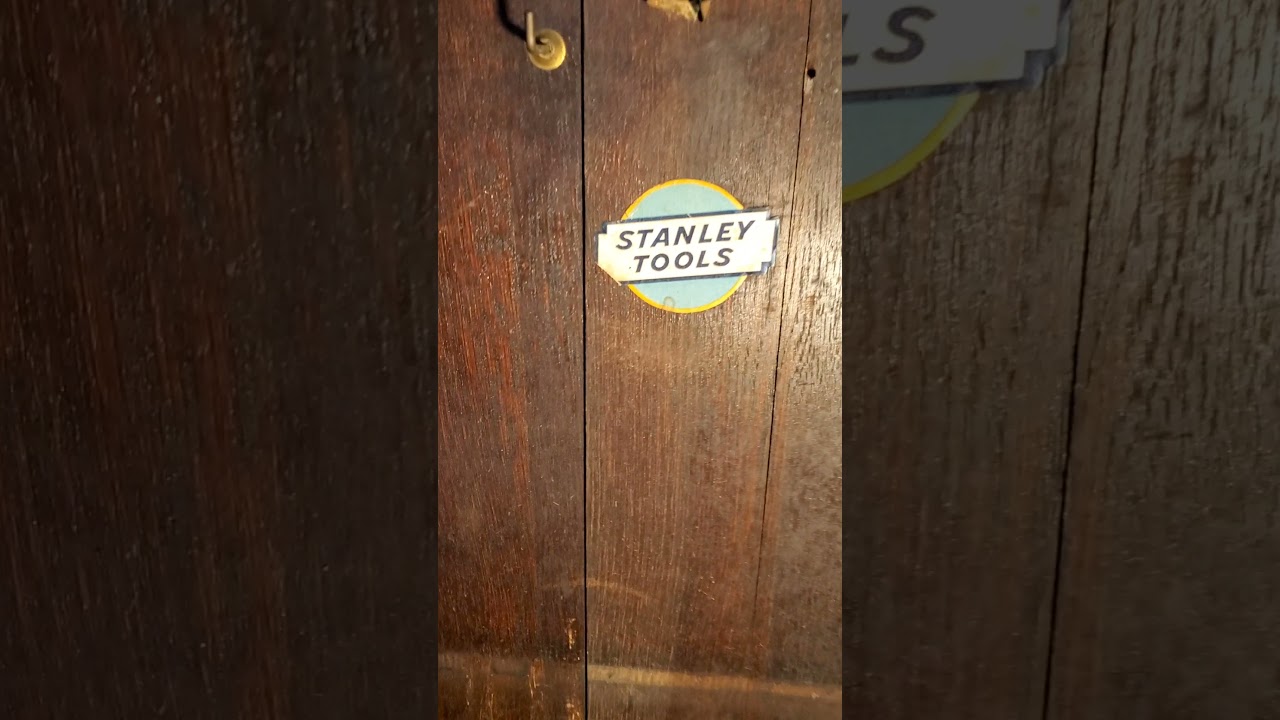 Rare 1920s Stanley Tool Cabinet