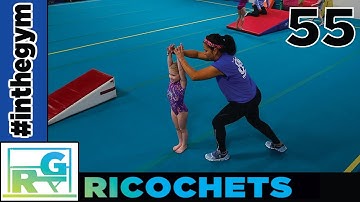 Preteam girls working on floor with Sonya  |  #inthegym 55