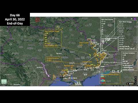 यूक्रेन: नक्शों के साथ सैन्य स्थिति अद्यतन, 30 अप्रैल, 2022