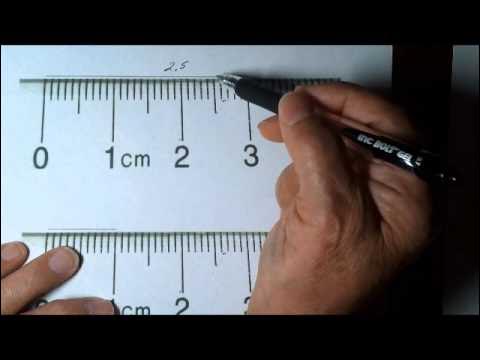 How to Measure length correctly using a Centimeter Ruler 