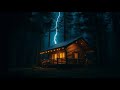 Calm Your Mind to Sleep Instantly with Cool Summer Rain & Strong Thunder at Farmhouse on Rainy Night