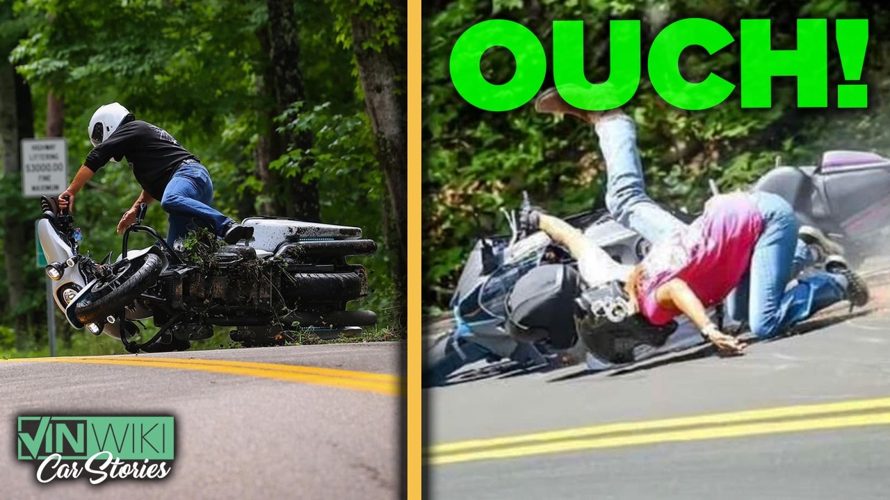 САМЫЕ УЖАСНЫЕ аварии на мотоциклах в Tail of the Dragon