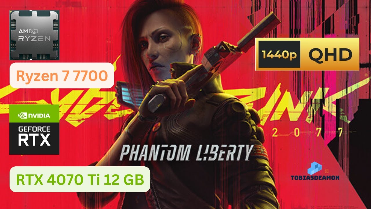 Cyberpunk 2077 - Ryzen 7 7700 + RTX 4070 Ti 12GB - Ray Tracing: Overdrive preset 1440p60