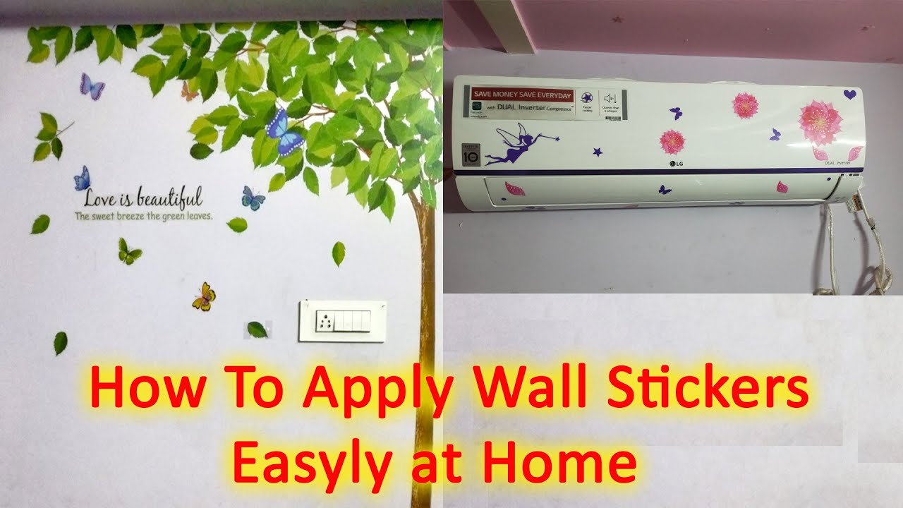 How to Apply Wall stickers on Wall | Self Adhesive Wallpaper | Designer look | Installation Guide