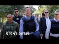 David Cameron shown site of Hamas atrocities on first visit to Israel