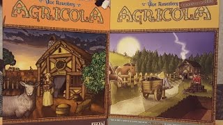 Unboxing Agricola and its expansion