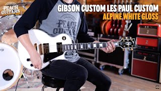 No Talking...Just Tones | Gibson Custom Les Paul Custom w/ Ebony Fingerboard Gloss Alpine White