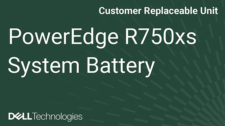 Dell  PowerEdge R750xs: Remove/Install System Battery