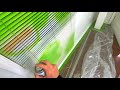 Graffiti tv - painting blinds - home decor