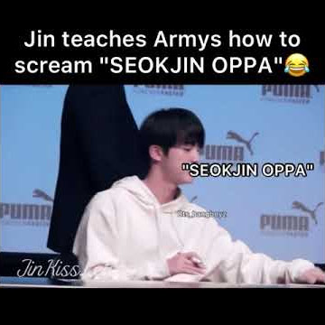 jin teaching armys how to scream 'SEOKJIN OPPA' #seokjin #jin #eatjin #bts #bangtansonyeodan