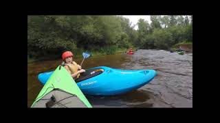Brule River, Wisconsin - Lower Brule - Beginner kayakers experiencing in Brule River State Forest