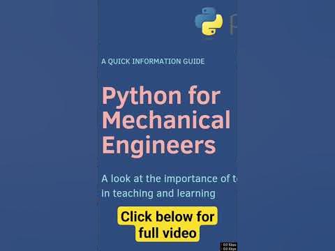 why python for mechanical engineers #python - YouTube