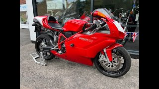DUCATI 749 BIPOSTO RED 2007 QUICK WALK ROUND & START UP