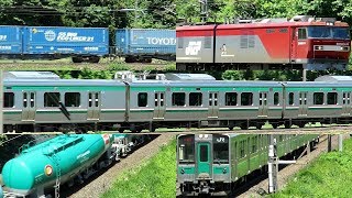 2017,06,06 JR東日本・JR貨物 701系・E721系電車とEH500貨物列車
