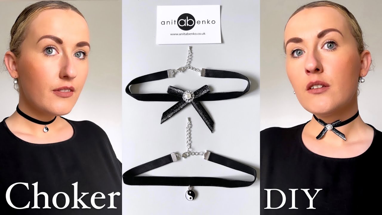 Choker diy tutorial, Choker sewing diy, Lace choker diy, Victorian style,  Fashion DIY, Anita Benko 