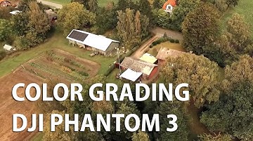 DJI Phantom 3 Advanced footage color graded with DaVinci Resolve 12.5