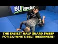 The Easiest Half Guard Sweep For BJJ White Belt (Beginners) by Lucas Leite