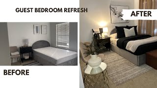 Bedroom refresh/Guest bedroom makeover-Moody