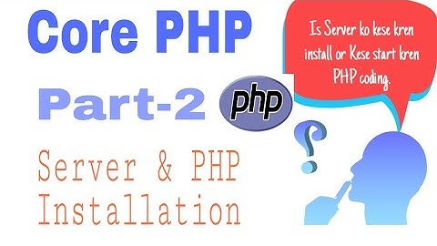 php tutorial for beginners full | php installation Part-2 | Web Tutorial by Nikhil koshti