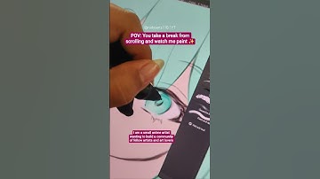 POV: You take a break from scrolling and watch me paint ✨ #animeart #ocart #digitalart #anime