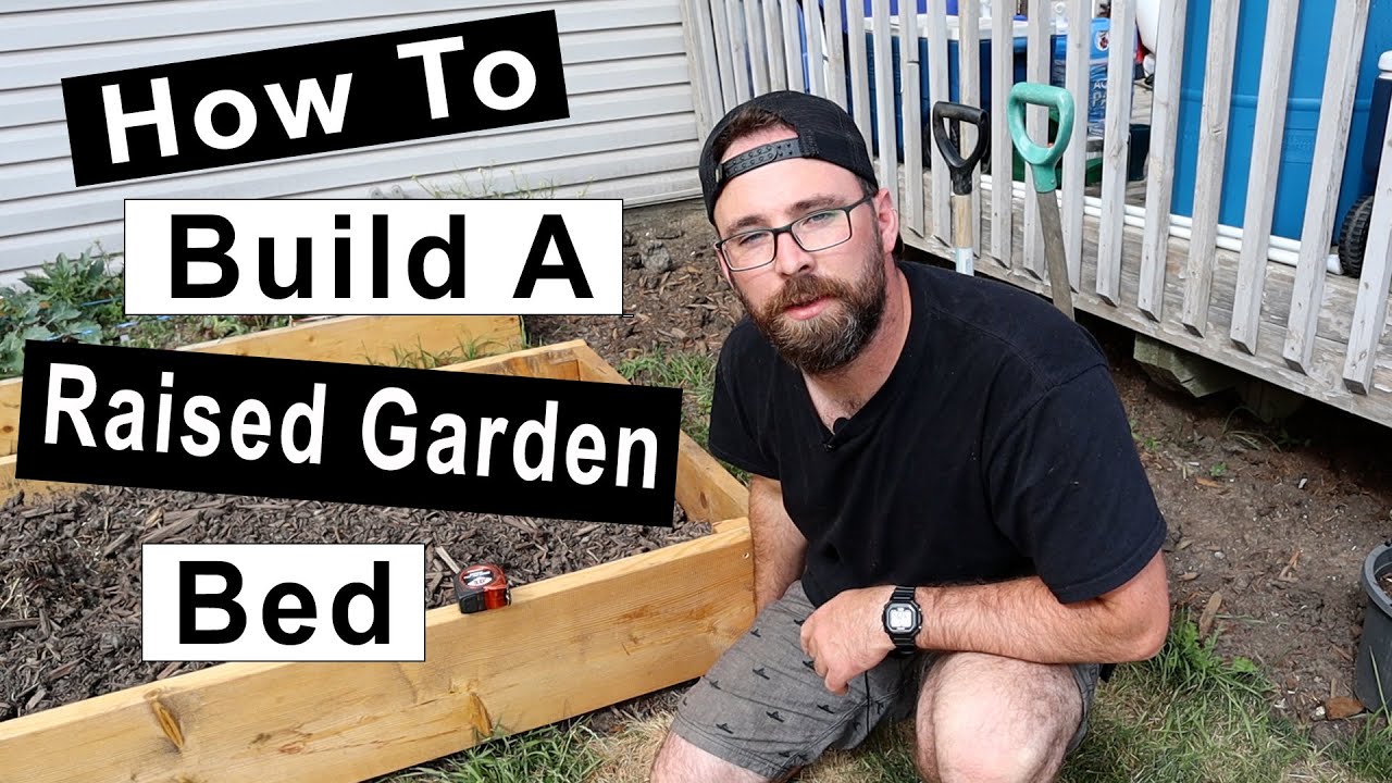 How To Build A Raised Garden Bed - Cheap & Easy - YouTube