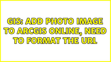 GIS: Add Photo Image to ArcGIS Online, need to format the url