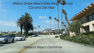 Million Dollar Beach Side Neighborhood in Newport Beach, California