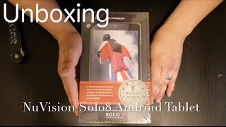 Unboxing NuVision Solo 8 Android Tablet