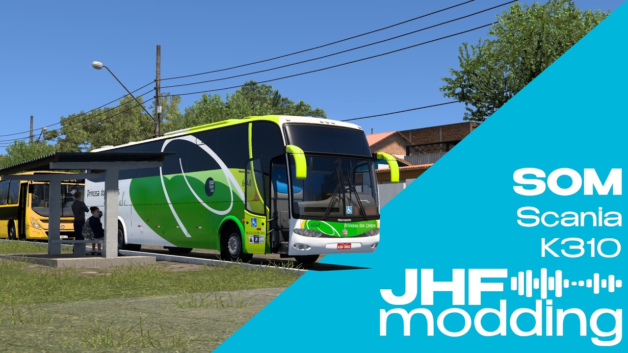 Demonstrativo Som Scania K310 by JHF Modding-Marcopolo Paradiso G6 1200 Scania- Norman Mods Store