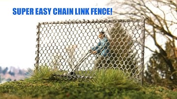 How to Scratchbuild Super Easy Chain Link Fence!