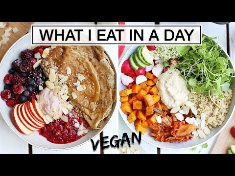 What I Eat In a Day AS A VEGAN + RECIPES!