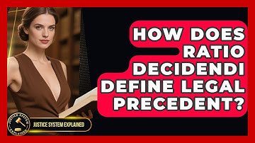 How Does Ratio Decidendi Define Legal Precedent? - Justice System Explained