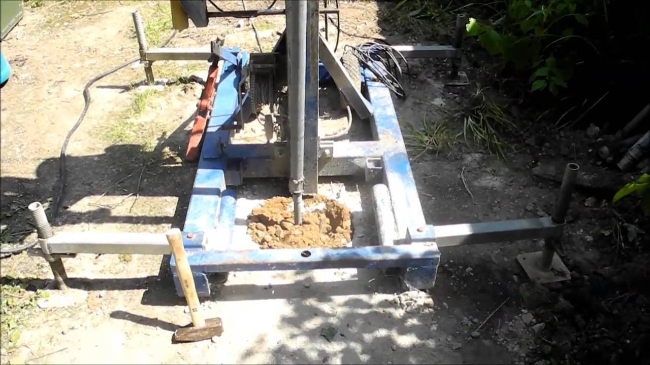 New Brunnenbohren mit dem BST Spülbohrgerät