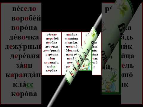 СЛОВАРНЫЕ СЛОВА ДЛЯ 1-2 КЛАССА #shorts #shortsvideo