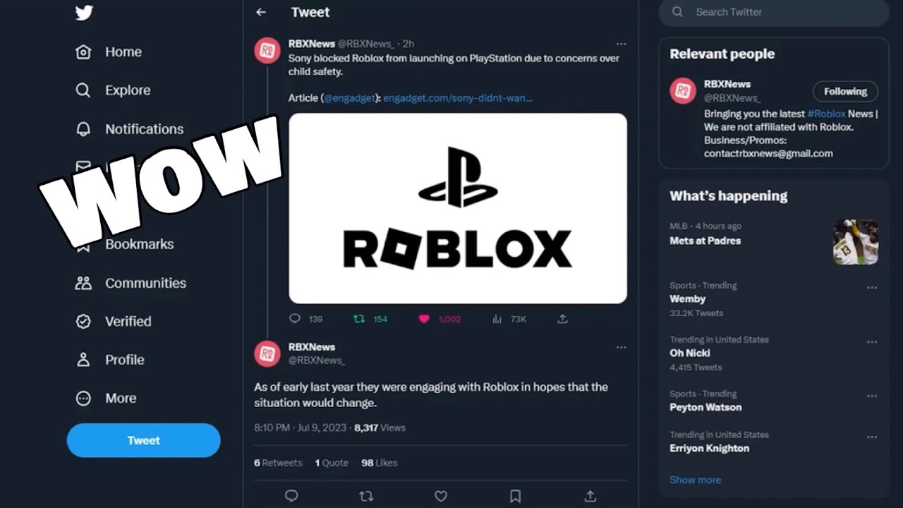 Sony's Desire to Bring Roblox to PlayStation: Addressing Child Safety  Concerns