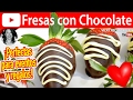 CÓMO HACER FRESAS CON CHOCOLATE | Vicky Receta Facil