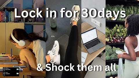 How to Change Your life in 30 days| the DECEMBER LOCK-IN CHALLENGE to level up by 2026  🔐 