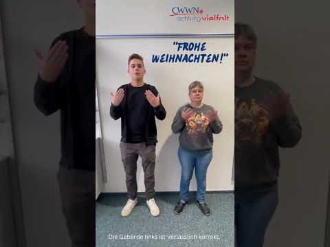 „Frohe Weihnachten!“ in der Gebärdensprache! #cwwn #gebärdederwoche # 