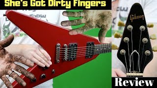 She's Got the Dirty Fingers | 1984 Gibson Alder Flying V Red