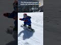 It’s easy when you’re only 2 feet tall I guess! #littleshredder #niseko #snow #snowboarding #family