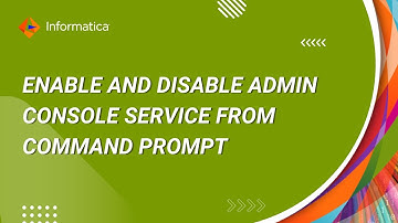 How to Enable and Disable Admin Console Service from Command Prompt