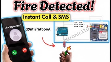 Fire Detected! SMS & Call Alert System using Arduino & GSM SIM900A | Arduimo Project Full Tutorial