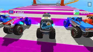 Monster Truck Mega car stunts😨 Ramp Extreme Racing - Impossible GTDriving game Android Game#7